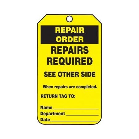 REPAIR STATUS SAFETY TAGS REPAIR TRS247PTM